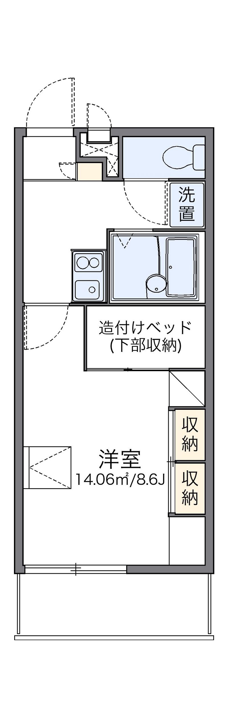 レオパレス神山 間取図