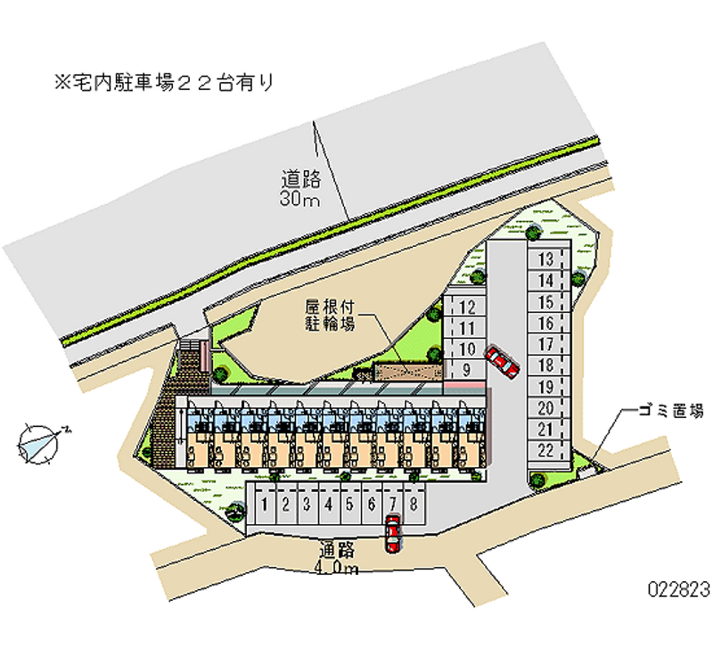 レオパレスＮａｇｏ 月極駐車場