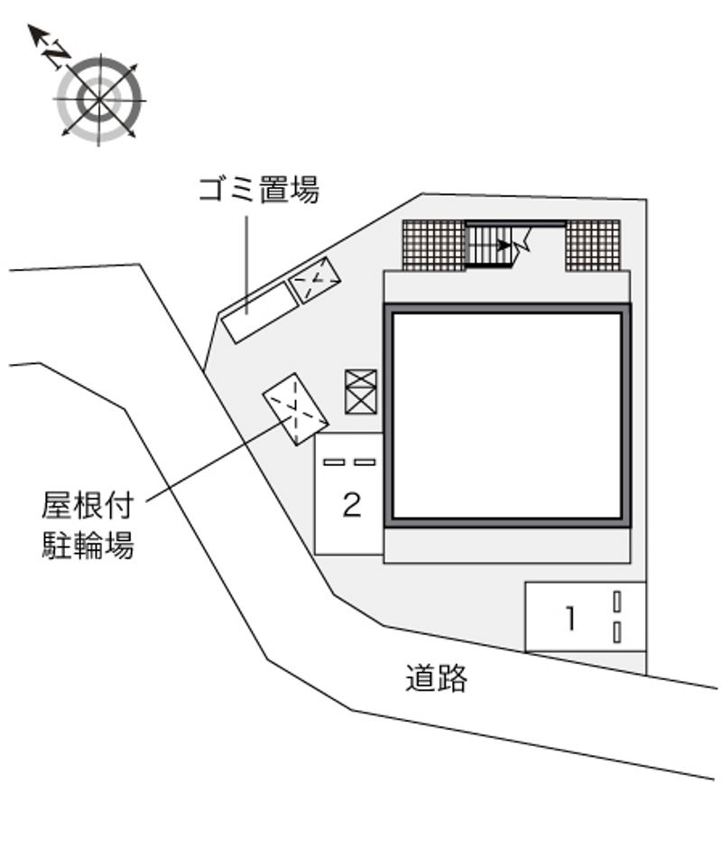 レオパレスＦｒｅｅＢｉｒｄ 配置図