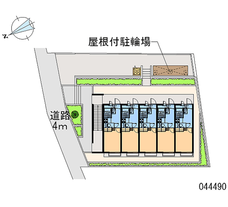 レオパレスコーワ２１ 区画図