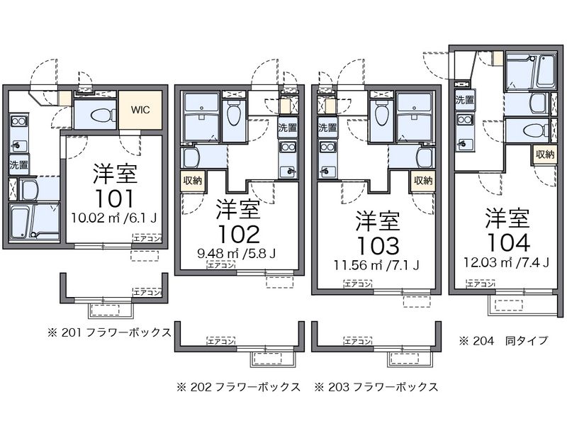 クレイノオーキッド滝野川 間取図