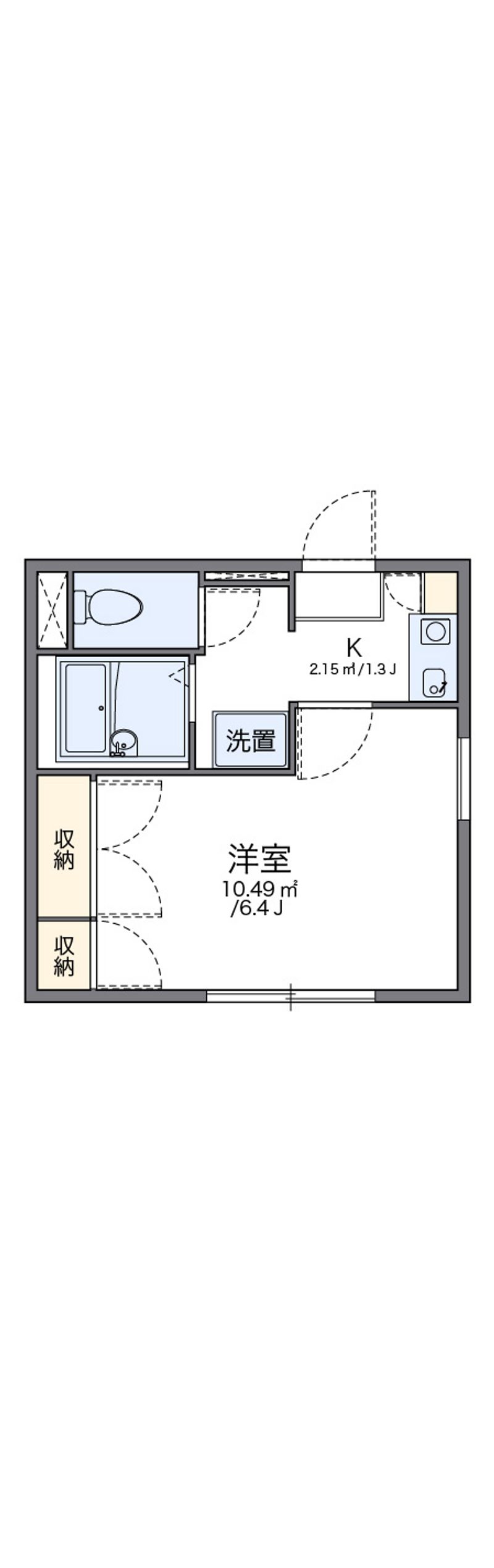 レオパレスツーエイト 間取図