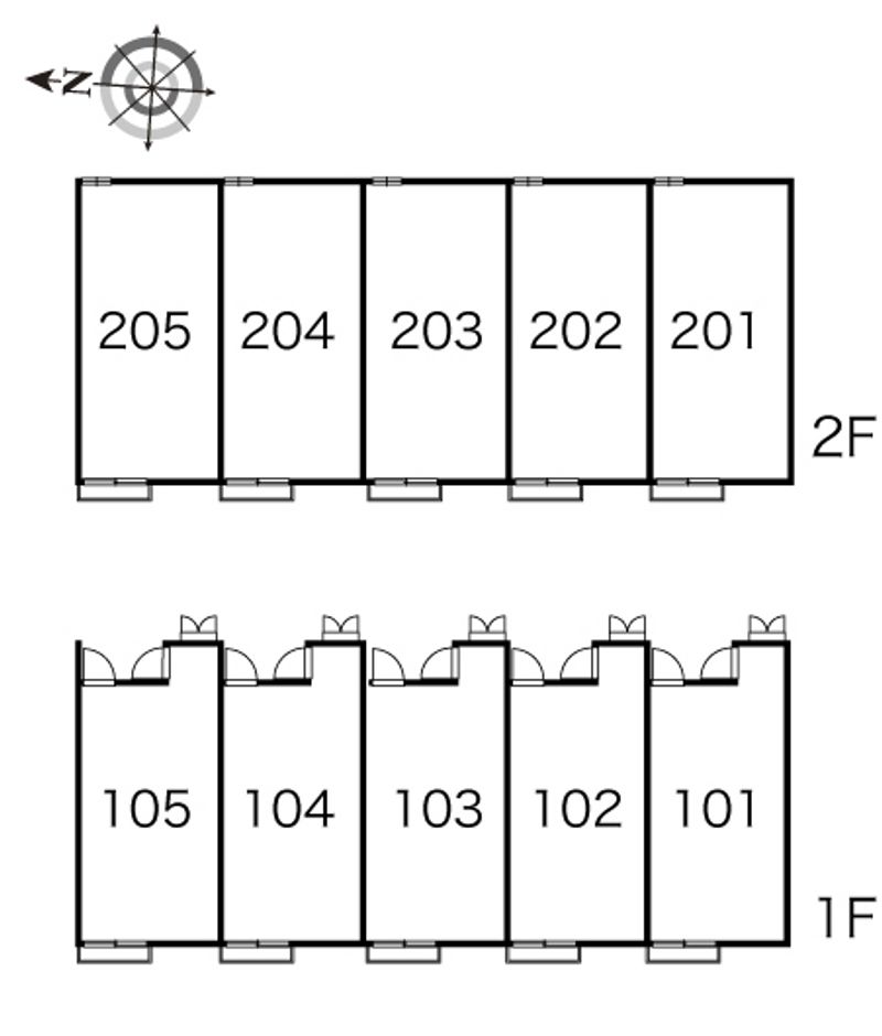 レオパレスすみれ 間取り配置図