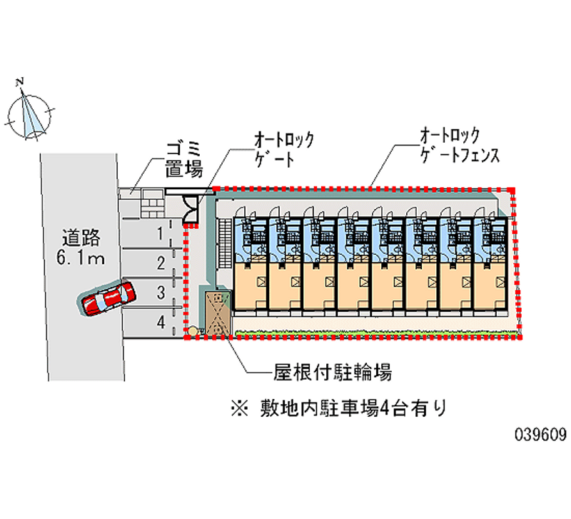 レオパレス江波東一丁目 月極駐車場