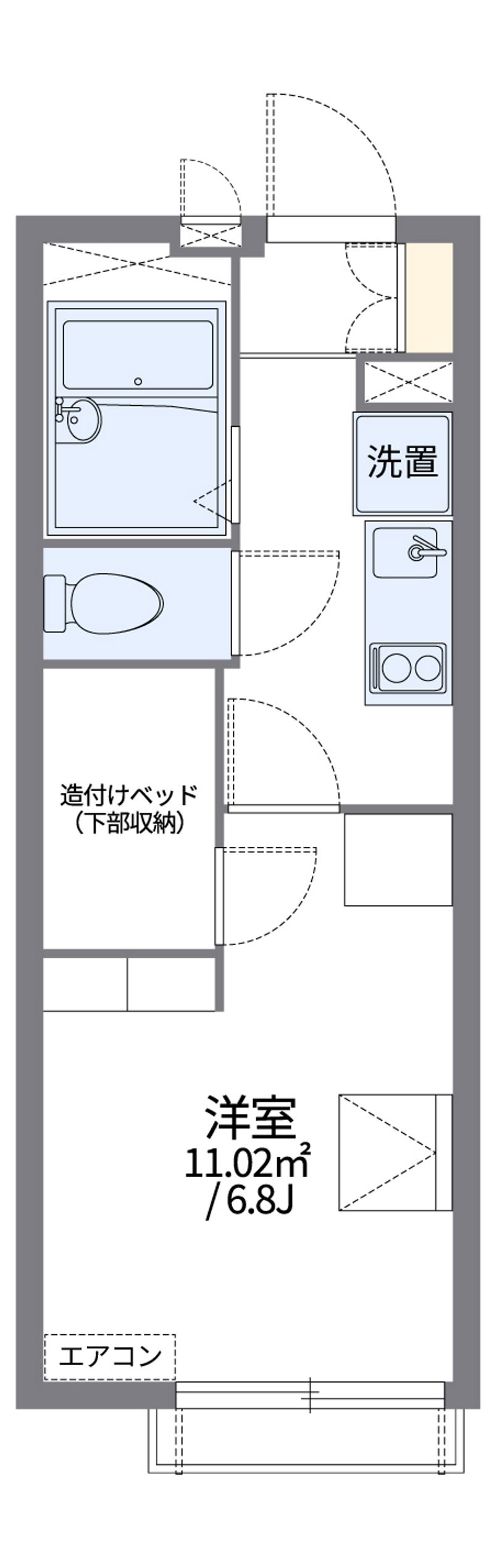 レオパレスサントリーニ 間取図