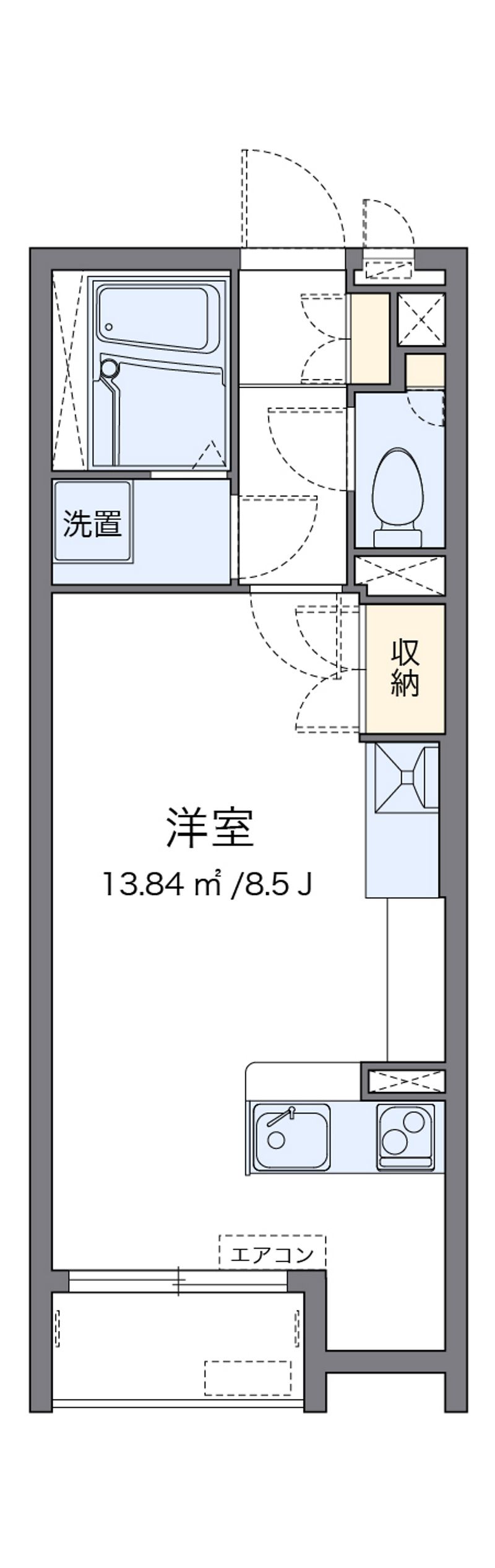ミランダＳｏｕｔｈ　Ｖｉｅｗ 間取図