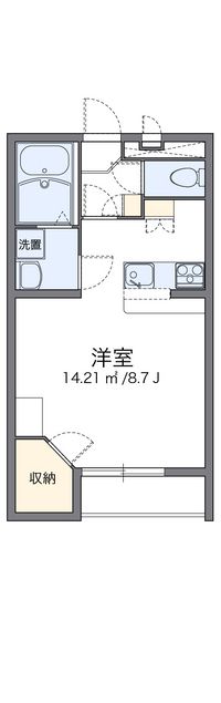 レオパレスＧａｒｄｅｎＰｌｏｔ 間取り図