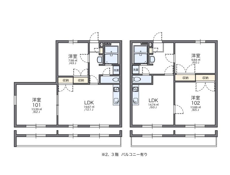 レオパレス宮田第３ 間取図