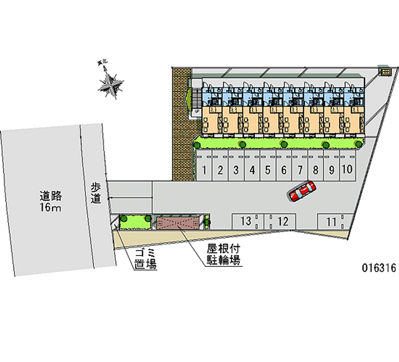 16316 Monthly parking lot