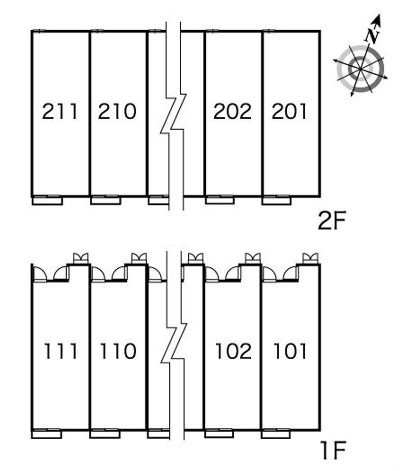 レオパレス南松永 間取配置図