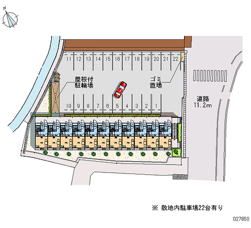 レオパレスサンシャイン邑久 月極駐車場