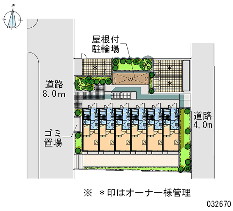 レオパレス武蔵関公園 区画図