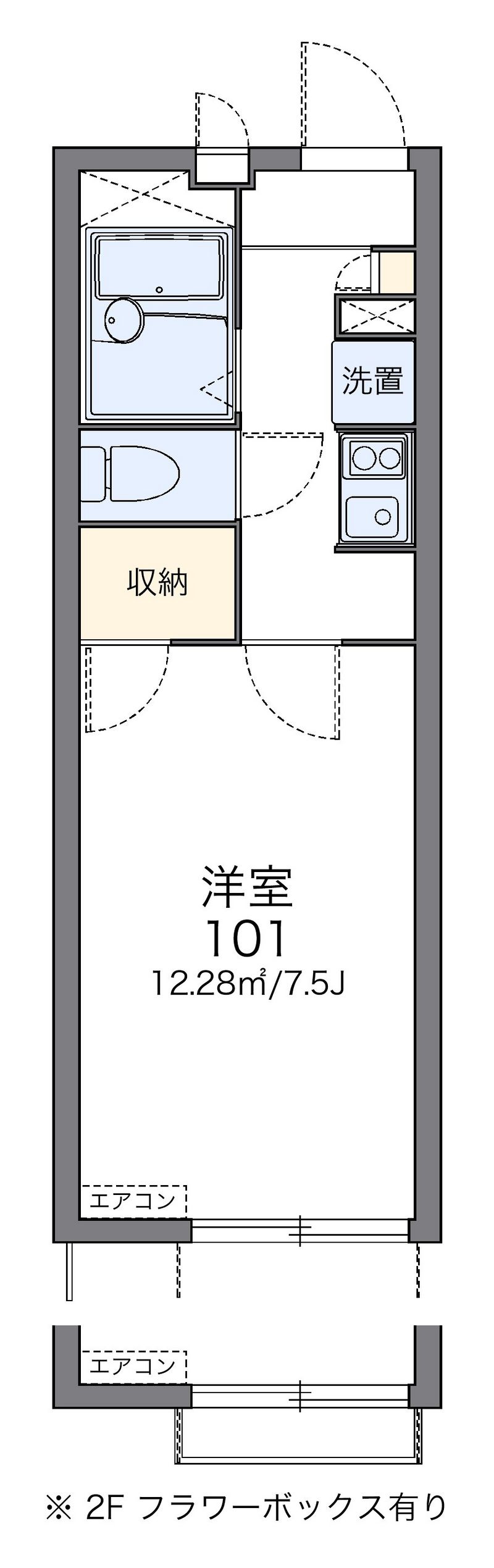 レオパレス大日イースト 間取図