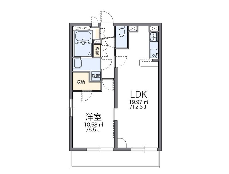 レオパレスアットホーム 間取図