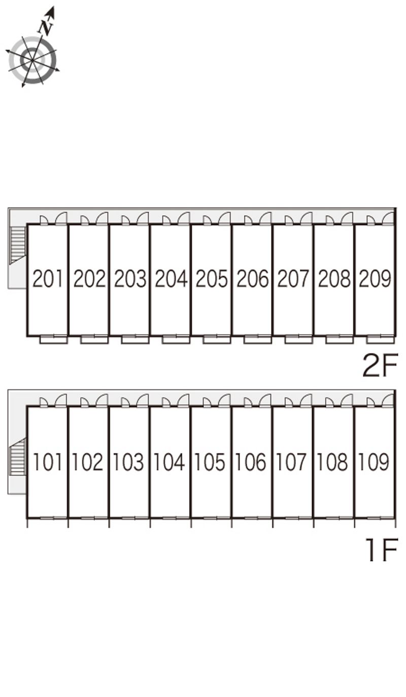 レオパレス有東 間取り配置図