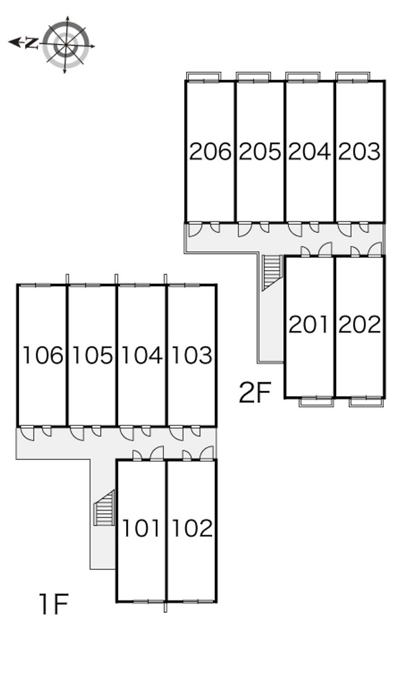 レオパレス寺方 間取り配置図
