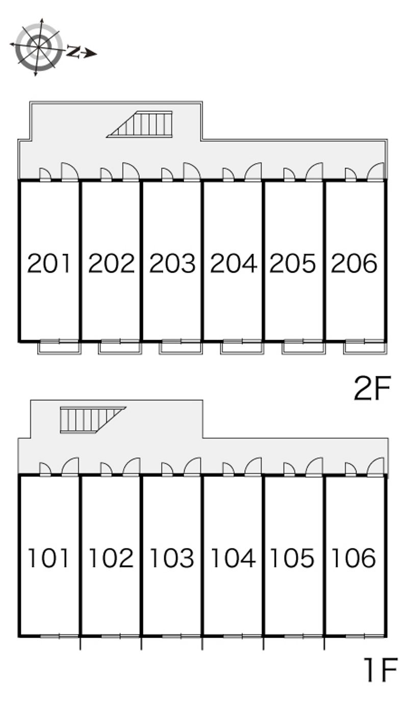 レオパレスあおいＭ 間取配置図