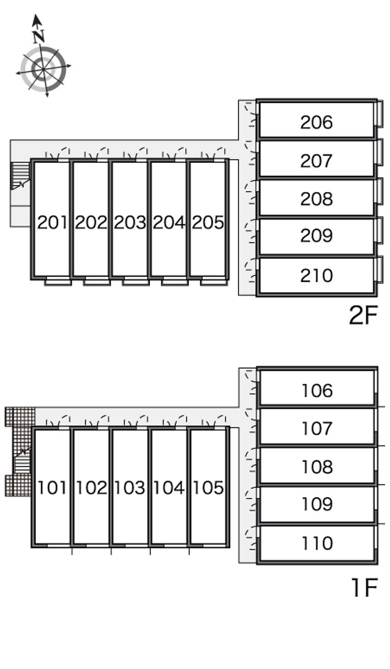 レオパレス友沢 間取配置図