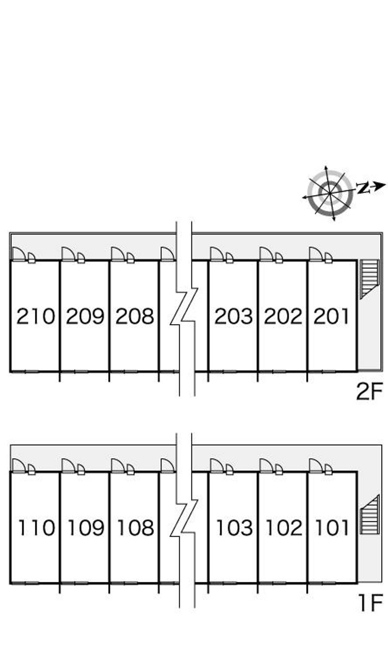 レオパレスルーチェⅡ 間取配置図