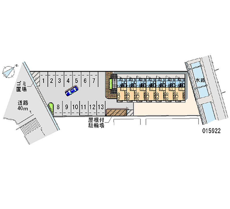 15922 Monthly parking lot