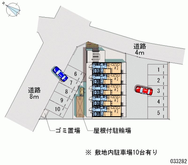 レオパレス一色上第一 月極駐車場