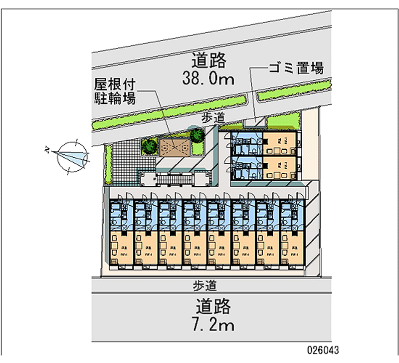 レオパレスシルバーストーン 区画図