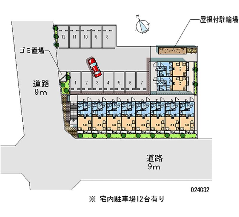 レオパレスセレブ 月極駐車場