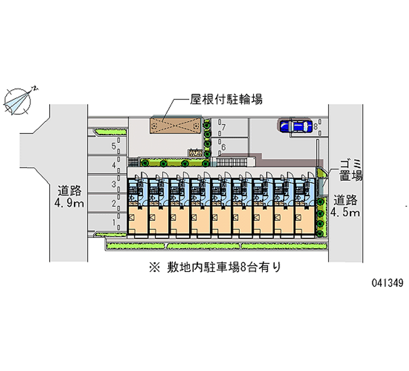 レオパレス光 月極駐車場