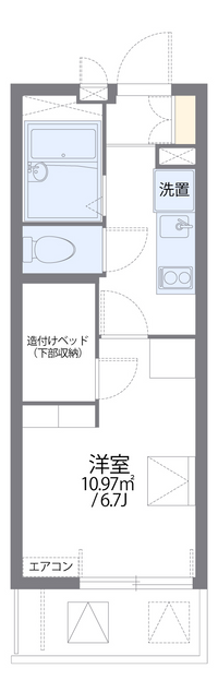 レオパレス遊眠舎 間取り図