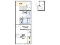 レオパレス高宮　Ｋ２ 間取り図