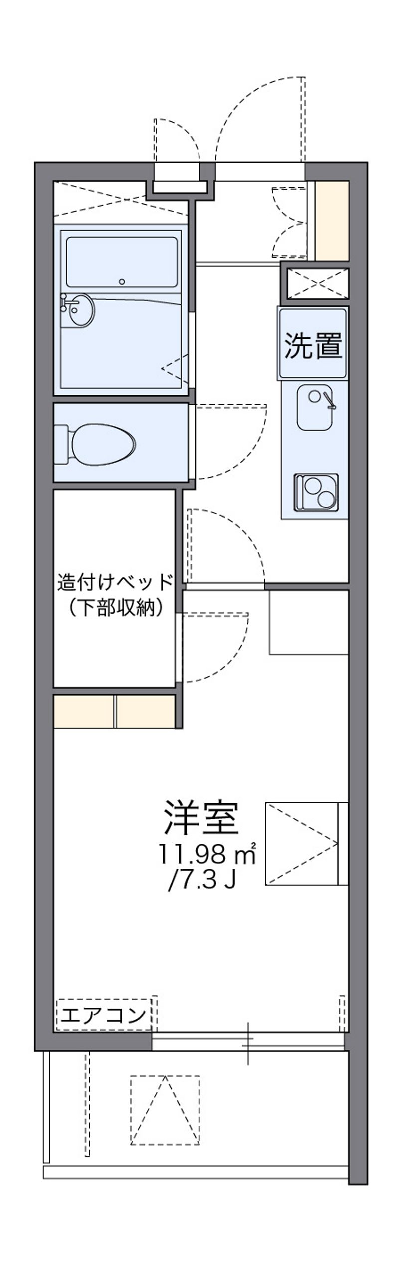 レオパレスＫａｎａｔａ 間取図