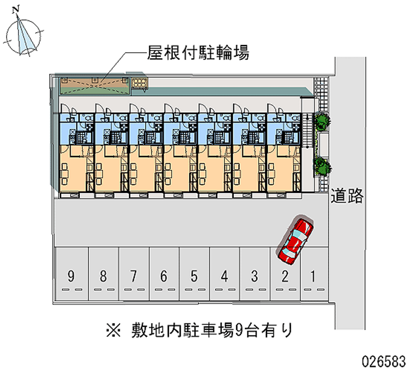 レオパレス緑が丘 月極駐車場