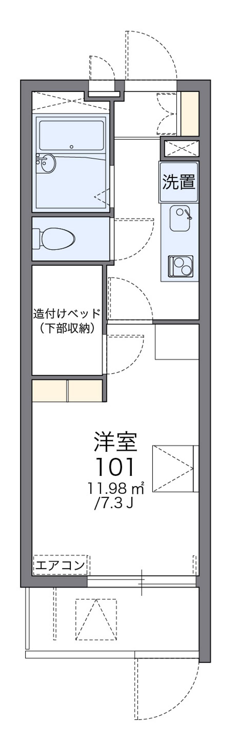 レオパレスフォーマルハウト 間取図