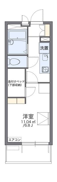 レオパレスハルカ 間取り図