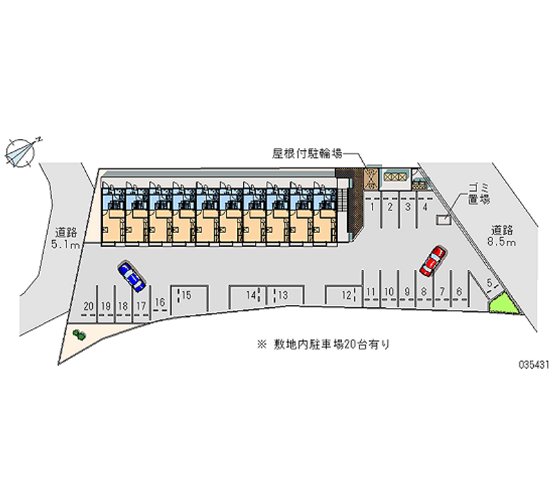 レオパレス長船 月極駐車場