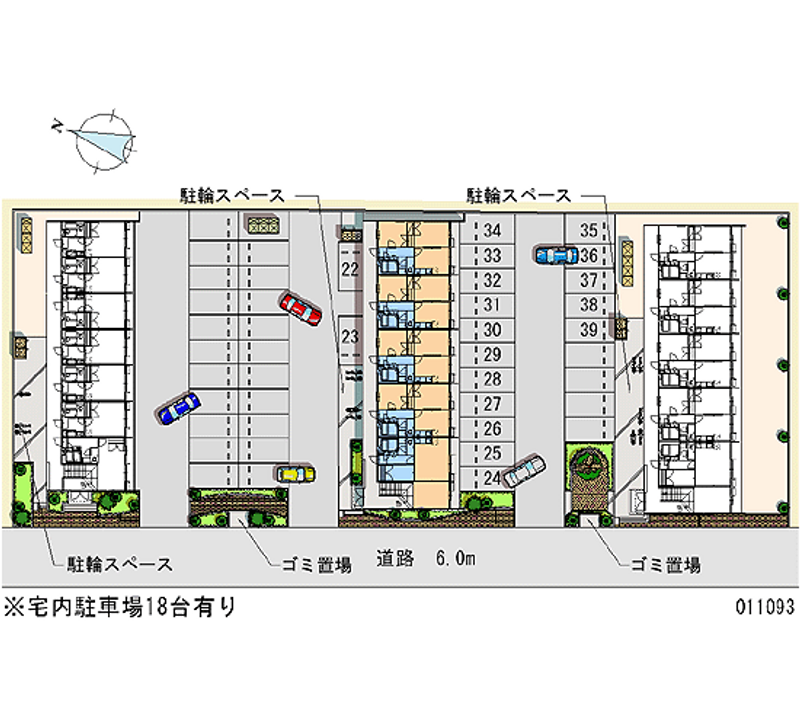 11093 Monthly parking lot