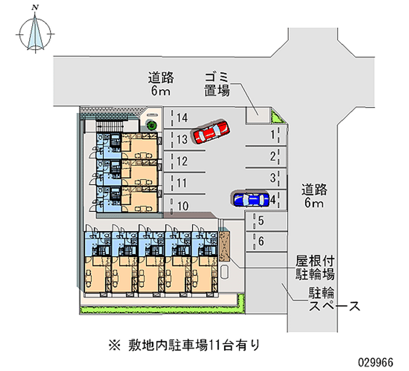 レオパレスエスペランス 月極駐車場