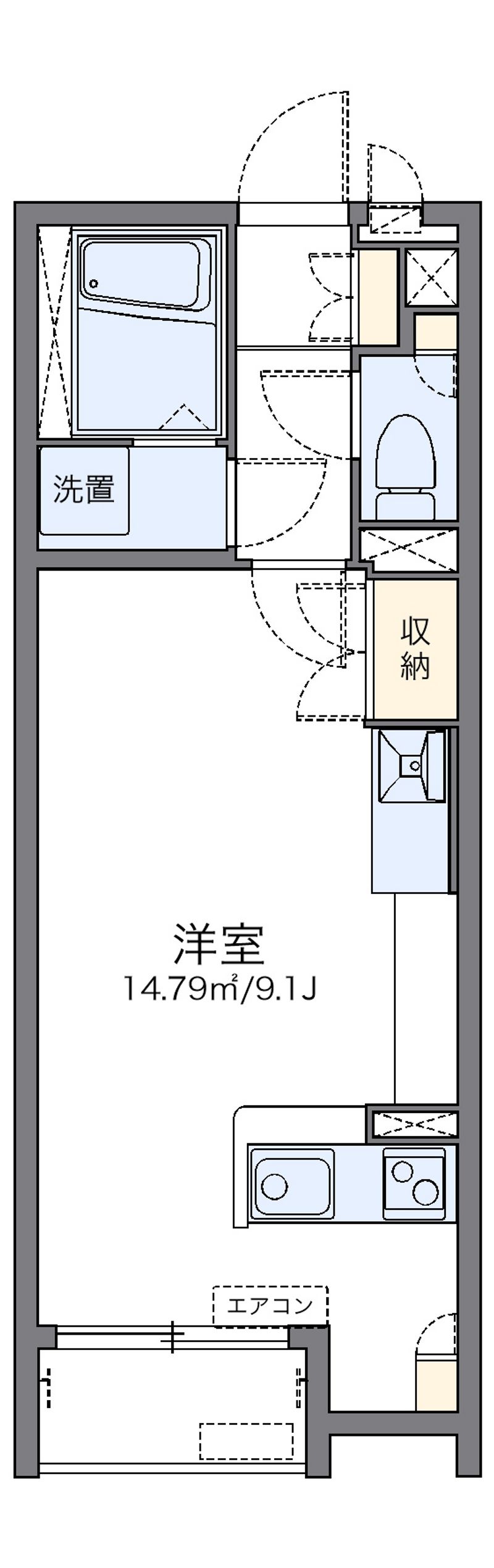 レオネクストサン　トラップ郡山 間取図