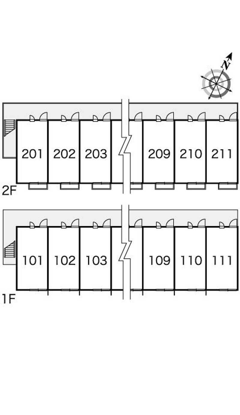 レオパレスサンハイム 間取配置図