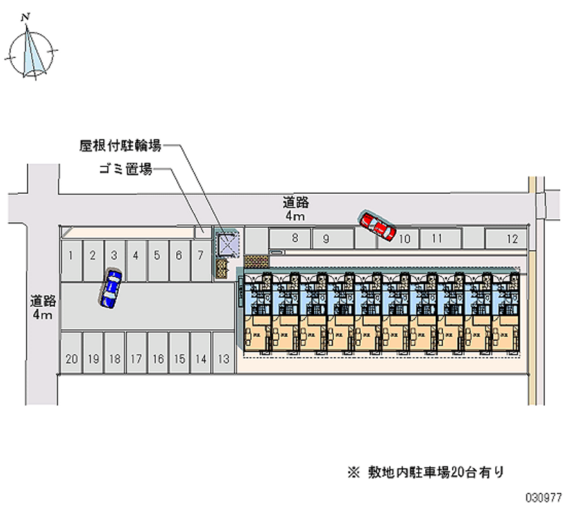 レオパレスライラック 月極駐車場