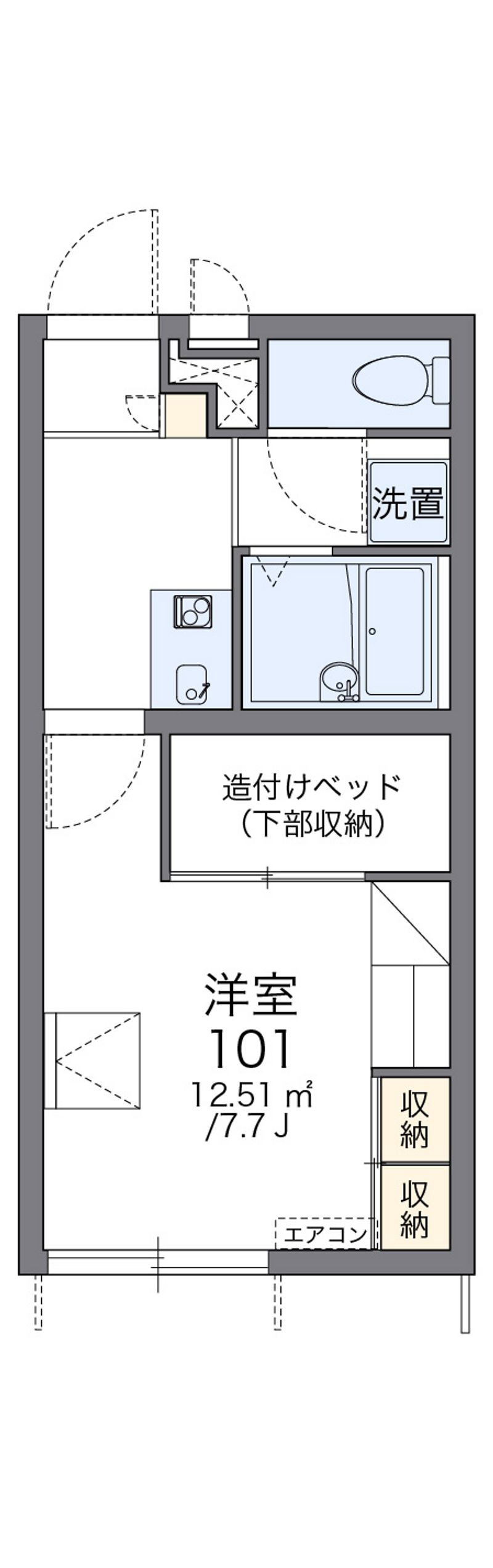 レオパレスエイザ 間取図
