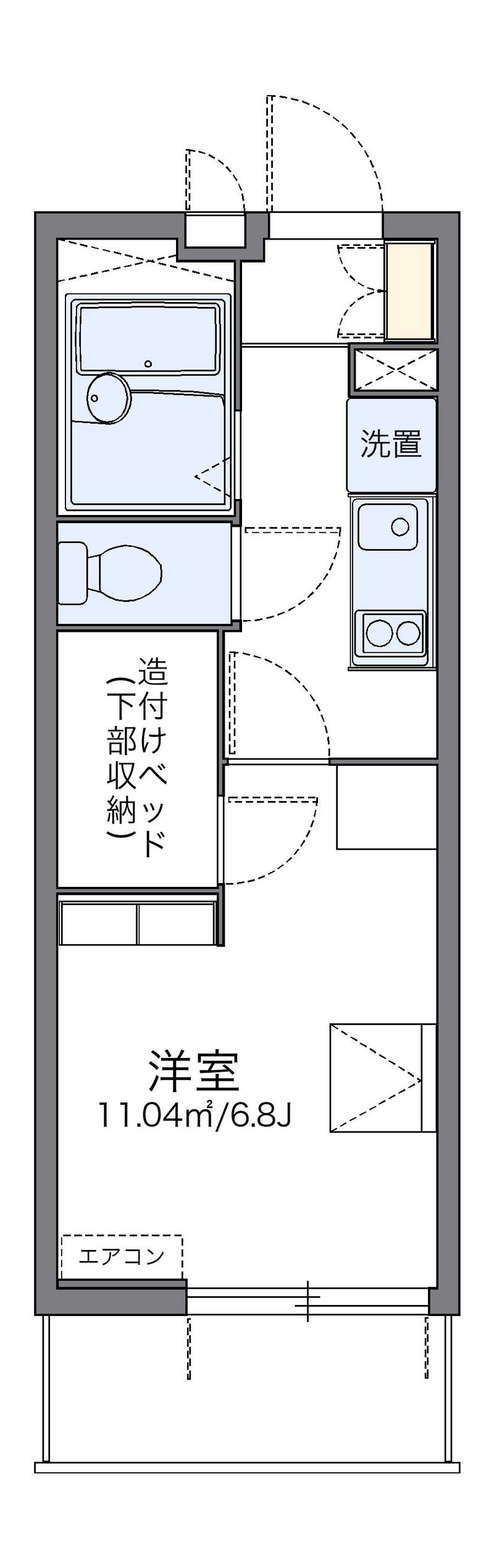 レオパレス西千石町 間取図