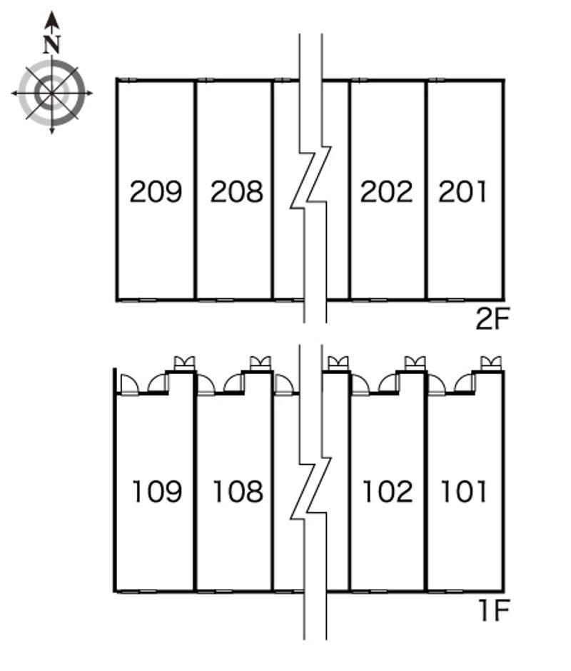 レオパレスカタソネ 間取配置図