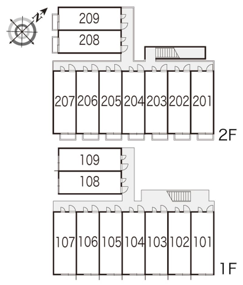 レオパレスコンフォート 間取配置図