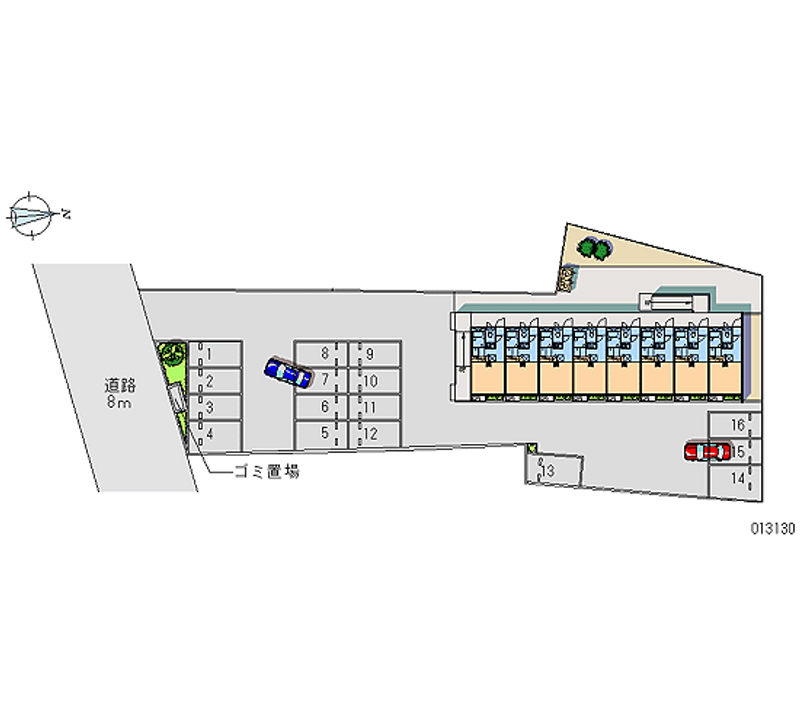 13130 Monthly parking lot