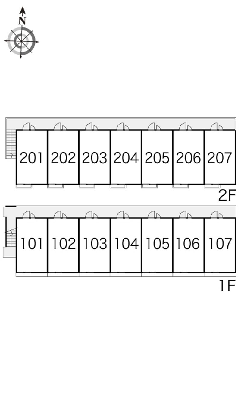 レオパレスラ・フォーレⅢ 間取配置図
