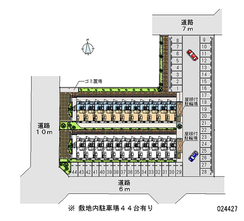 24427 bãi đậu xe hàng tháng