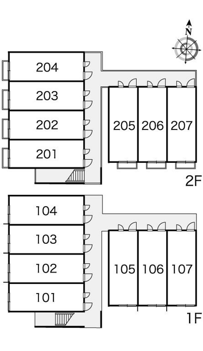 レオパレスＷｉｎｇ 間取り配置図