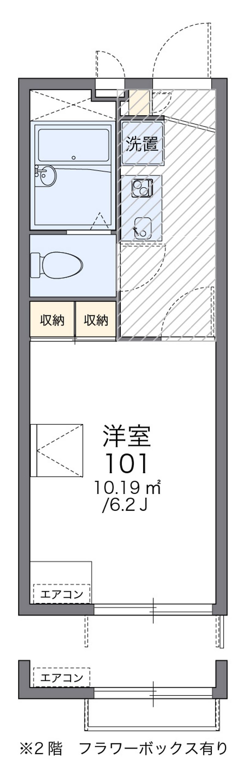 レオパレスリバーストーンＹＮ 間取図