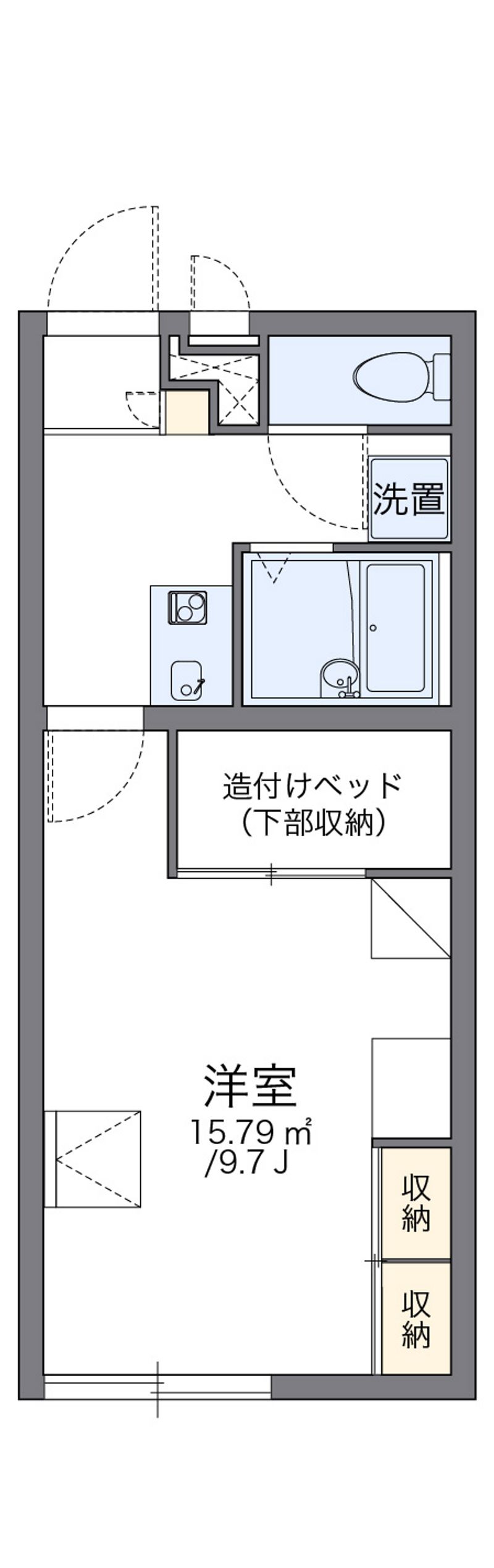 レオパレス銀河荘 間取図